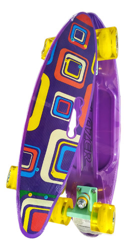 Patineta Tipo Penny Cruiser Mz1 Led / Protecciones