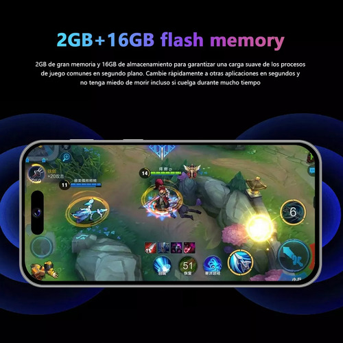Teléfonos Inteligentes Android Baratos I15 Pro Max 6.53 En Ram2gb Y Rom16gb