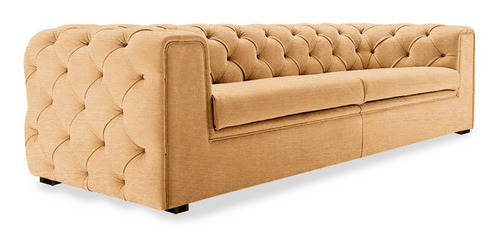 Sofa Madeline Capitonado Haspe Beige Sofa Sala Sillon