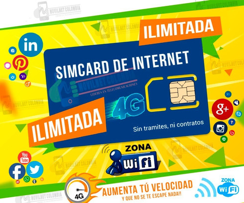 Simcard Datos Ilimitados Cobertura De Tigo