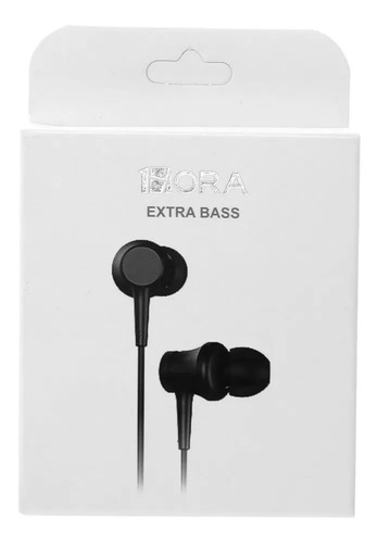 1Hora Audifonos Manos Libres Auriculares con Microfonos In-ear Earbuds Accesorios para Celulares Aut111 Negro