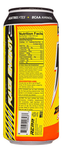 Bebida Energética Raze Individual 473ml Sabor Galaxy Burst