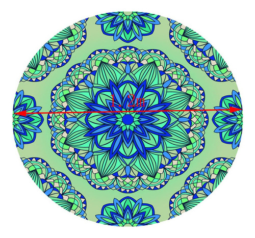 Cubierta De Mesa Boho Mandala De 48 Pulgadas De Estilo 3