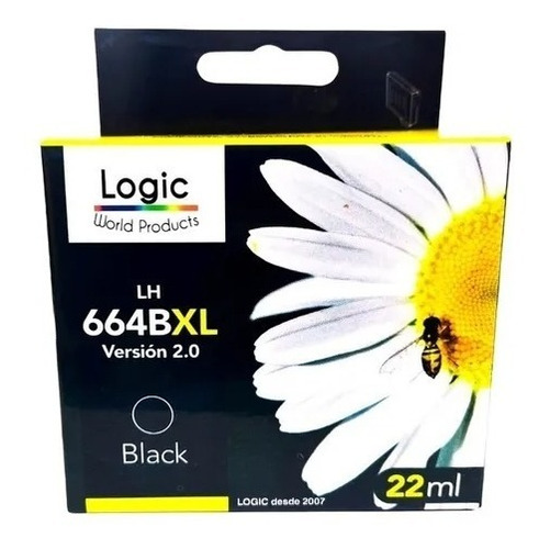 Tinta Alt Logic Hp 664 Xl Negro 22ml 1115 2135 3635 