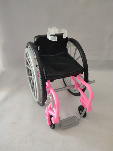 Barbie Silla De Ruedas Rosa Mattel (Usado)
