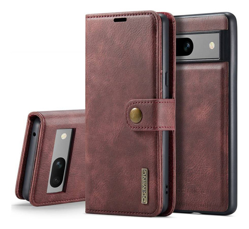 Funda De Piel Magnética Desmontable Tipo Cartera Para Google Pixel 5a 6 6pro 6a 7 7a 7 8 Pro 8a 9 Pro Xl 9a, Funda Con Tapa Extraíble