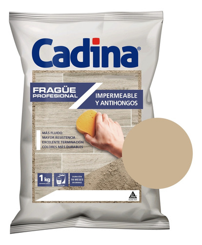 Frague Fluido Antihongos Impermeable 1 Kg Cadina Colores