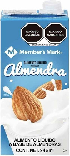 Bebida De Almendras Member's Mark 6p/946m