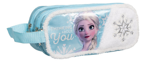 Kit Mochila Frozen Lonchera Lapicera Original Ruz Primaria Azul Azul