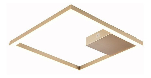 Plafon Bella Tec Dourado 40x40x4cm 30w 3000k 1790lm