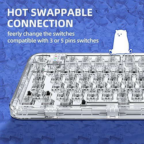 Coolkiller Ck75 Teclado Mecánico Inalámbrico Intercam...