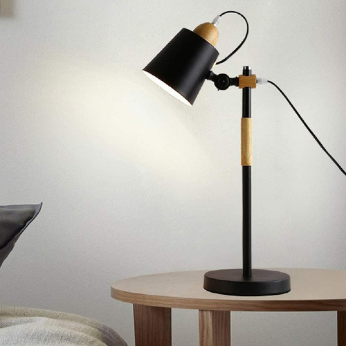 Lámpara De Escritorio Luz De Mesa Lectura Ajustable Moderna