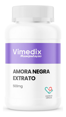 Amora Negra Extrato 500 Mg - 60 Cápsulas