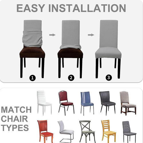 Funda Elástica Para Silla De Comedor De Tamaño Universal