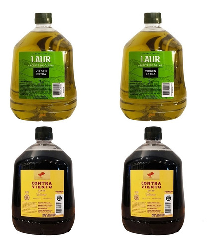 Laur Aceite De Oliva X2 + Aceto Balsámico Contraviento X2 2l