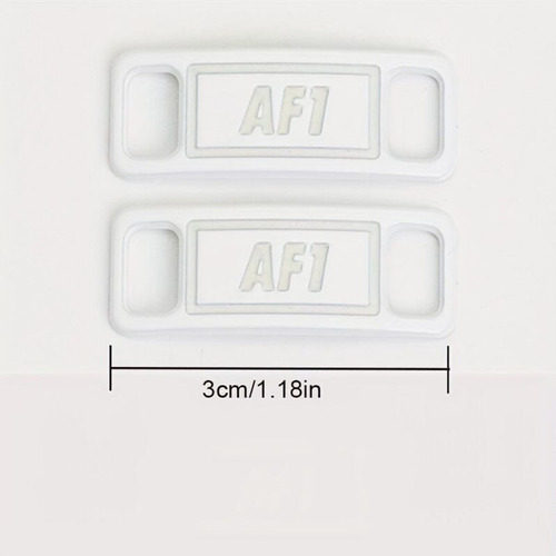 Hebilla Dije Zapatilla Air Force One Af1 Luminosos Blanco