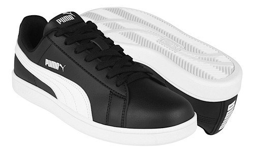 Tenis Joven Puma Up 37260501 Simipiel Negro