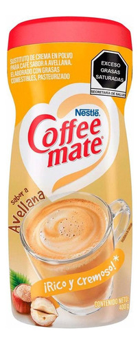 Sustituto De Crema Para Café Coffee Mate Polvo Avellana 400g