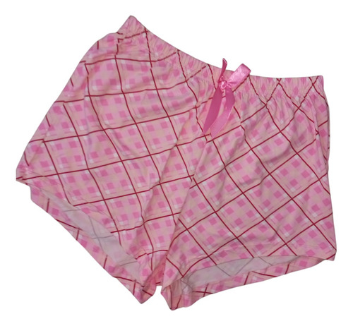 Conjunto 2 Piezas Pijama Top Y Short Mujer Moda Dormir