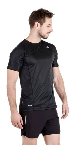 Topper Remera Rng Mns Mesh Masc Negro Dry Cool