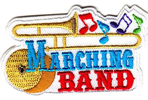 Marching Band  W Musica Notes- Hierro Applique Patch Rock N