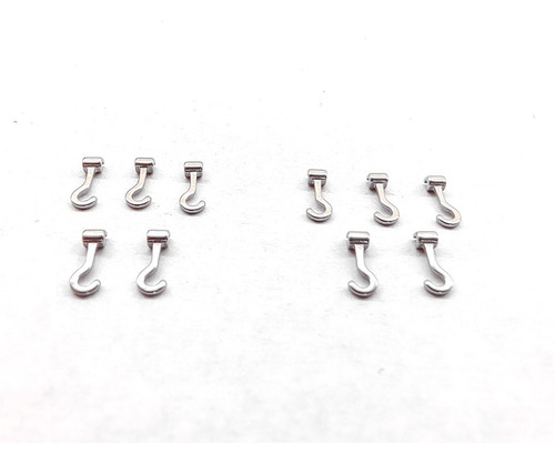 Imagen 2 de 2 de Hook Crimpable Curvo Mediano X 10 Unidades (5 Der./5 Izq.)