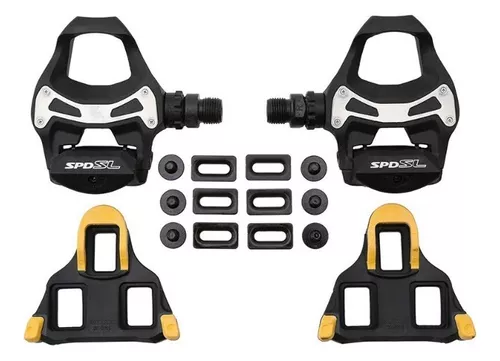 Pedales para Ruta Shimano PD-R550 color negro, con Calas