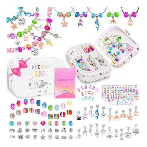 Kit De Fabricación De Pulseras Con Dijes Nouvati Para Niñas 