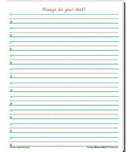 Teacher Created Recurso Smart Start 1 2 Papel Escribir