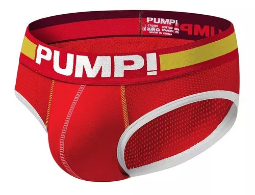 Cueca Pump Slip Vermelha - Modelo Flash Brief - H117