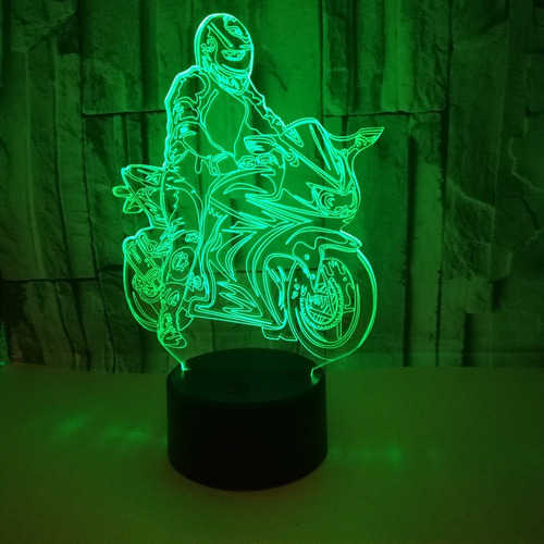 Ilusión Óptica 3d Para Motocicleta, Coche, Mesa,