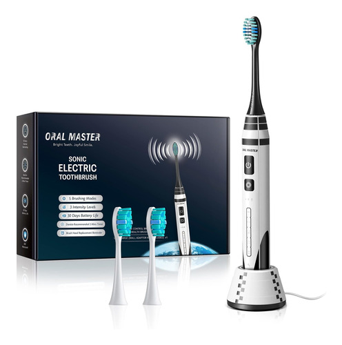 Oral Master Cepillo De Dientes Elctrico Snico Para Adultos C