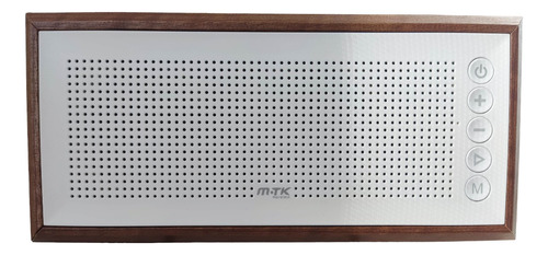 Parlante Portátil Inalambrico Bluetooth M-tk Madera