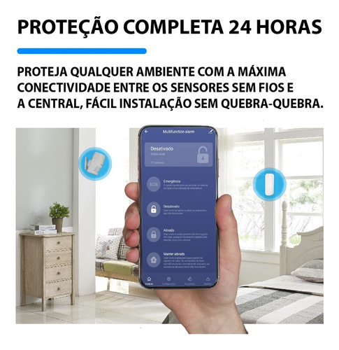 Sensor De Porta Janela Rf433mhz Alarme