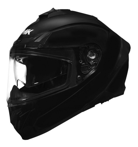 Casco Proteccion Moto Smk Integral Doble Visor Mate Negro  L