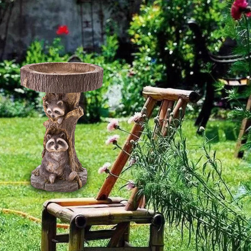 Alimentador De Resina Para Jardín, Baño De Pájaros,