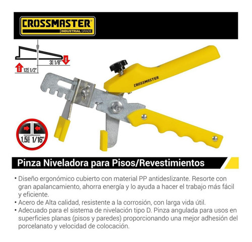 Pinza Niveladora Pisos Revestimientos Crossmaster 9932626