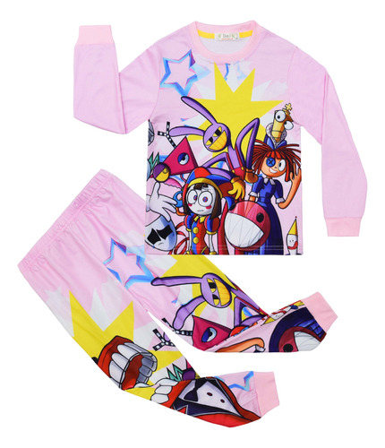 Conjunto De Pijama De Payaso Animado De Magic Numbers Circus