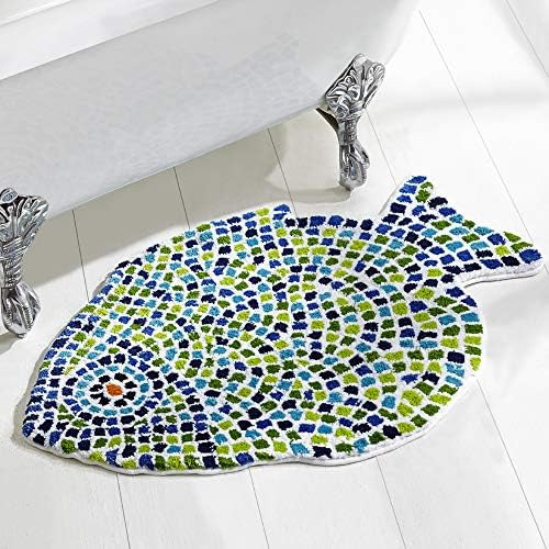Better Trends Picasso Fish Mosaic 100% Hilo De Algodón Peina