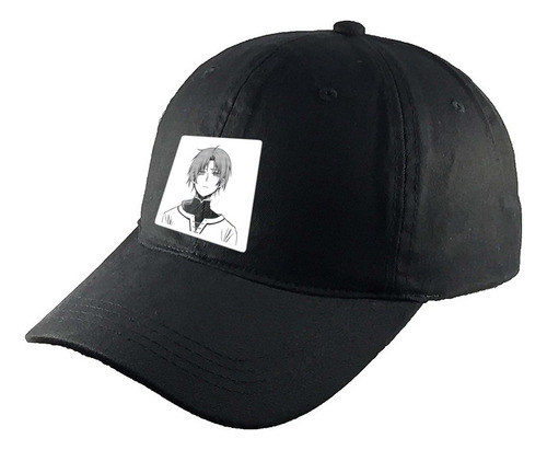 Gorra Clasica Algodón Negra Mushoku Tensei R32