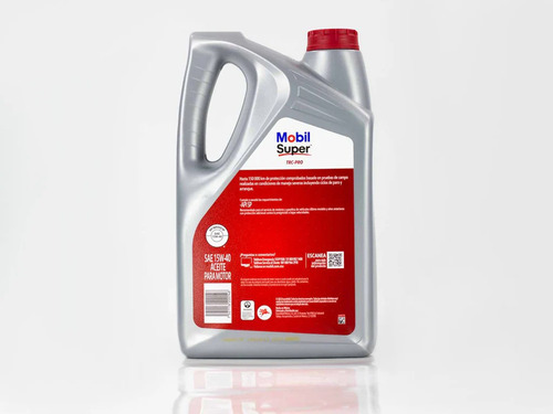 5 Lts Aceite Motor 15w40 Mobil Super Trc-pro - Sintética