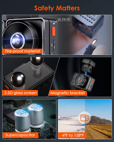 Dash Cam Vantrue E2 Delantera Y Trasera 2.7k + 2.7k Para Coc