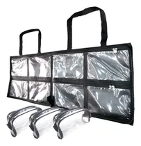 Comprar Promoção Kit Pasta Bolsa Pasta Porta Esmaltes Maquiagem Manicure Maquiador Até 120 Frascos + 3 Necessaire Transparente