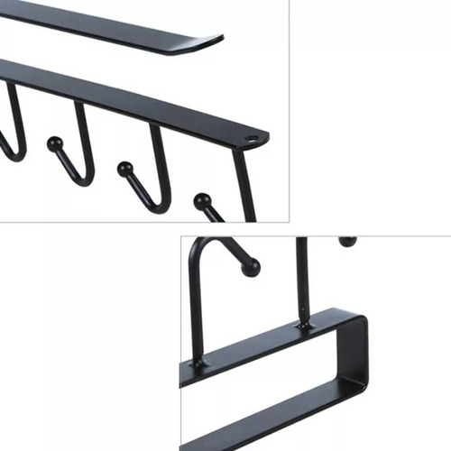 Imagen 3 de 10 de Soporte Metal Colgador Tazas 6 Ganchos Cocina