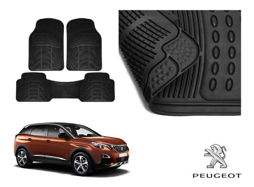 Kit Tapetes Uso Rudo Peugeot 3008 2018 Rubber Black Original