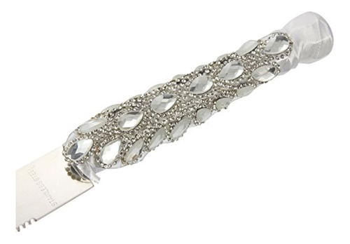Juego De Cuchillo Y Servidor De Pastel De Color Plateado