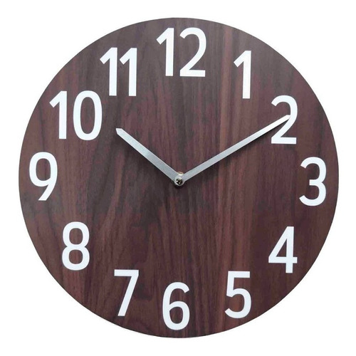 Reloj Pared 30 Cm Café Texas
