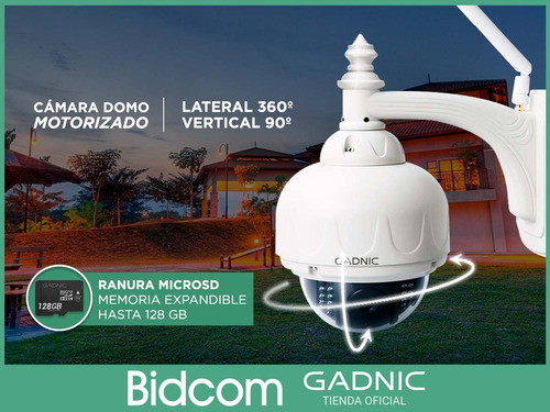 Camara Domo Exterior Seguridad Ip P2p Hd Wifi Vision Nocturn