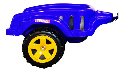 Imagem 4 de 6 de Trator Infantil Eletrico 6v Grande Menino Azul Com Caçamba