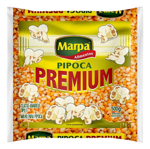 Milho para Pipoca Tipo 1 Marpa Premium Pacote 500g